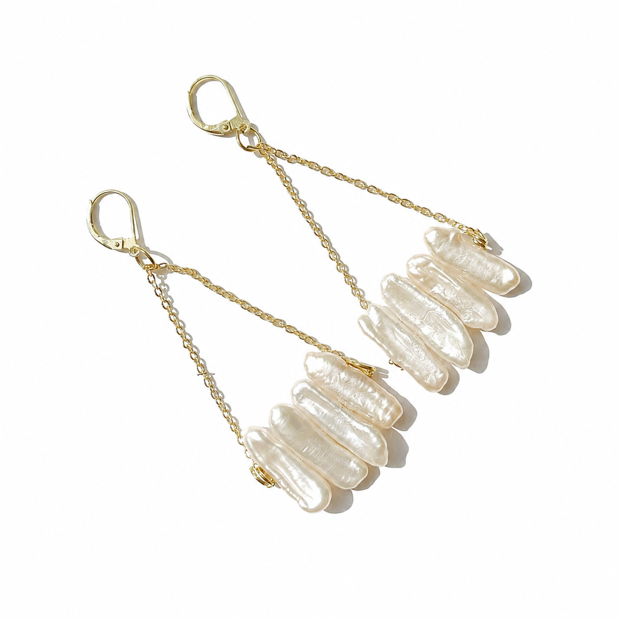 stick pearl earrings