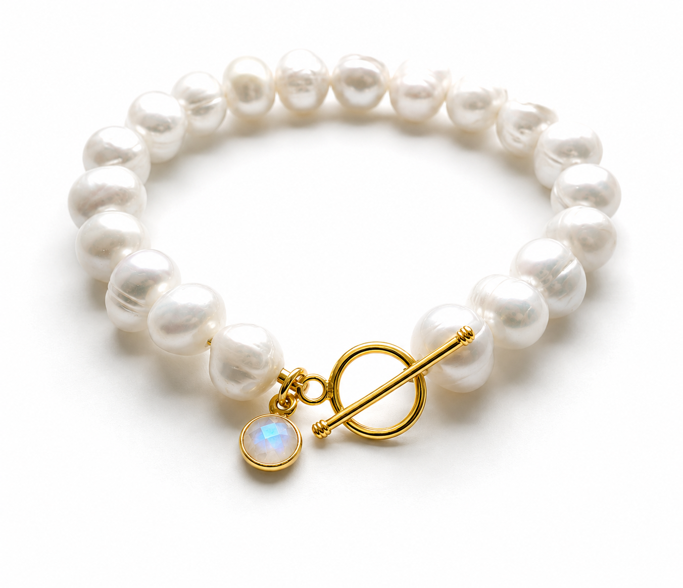 June Birthstone Pearl Bracelet, Minimalist Charm Bracelet, Freshwater Pearl Bracelet Gold, May Birthday Gift for Her, Bridesmaid Jewelry