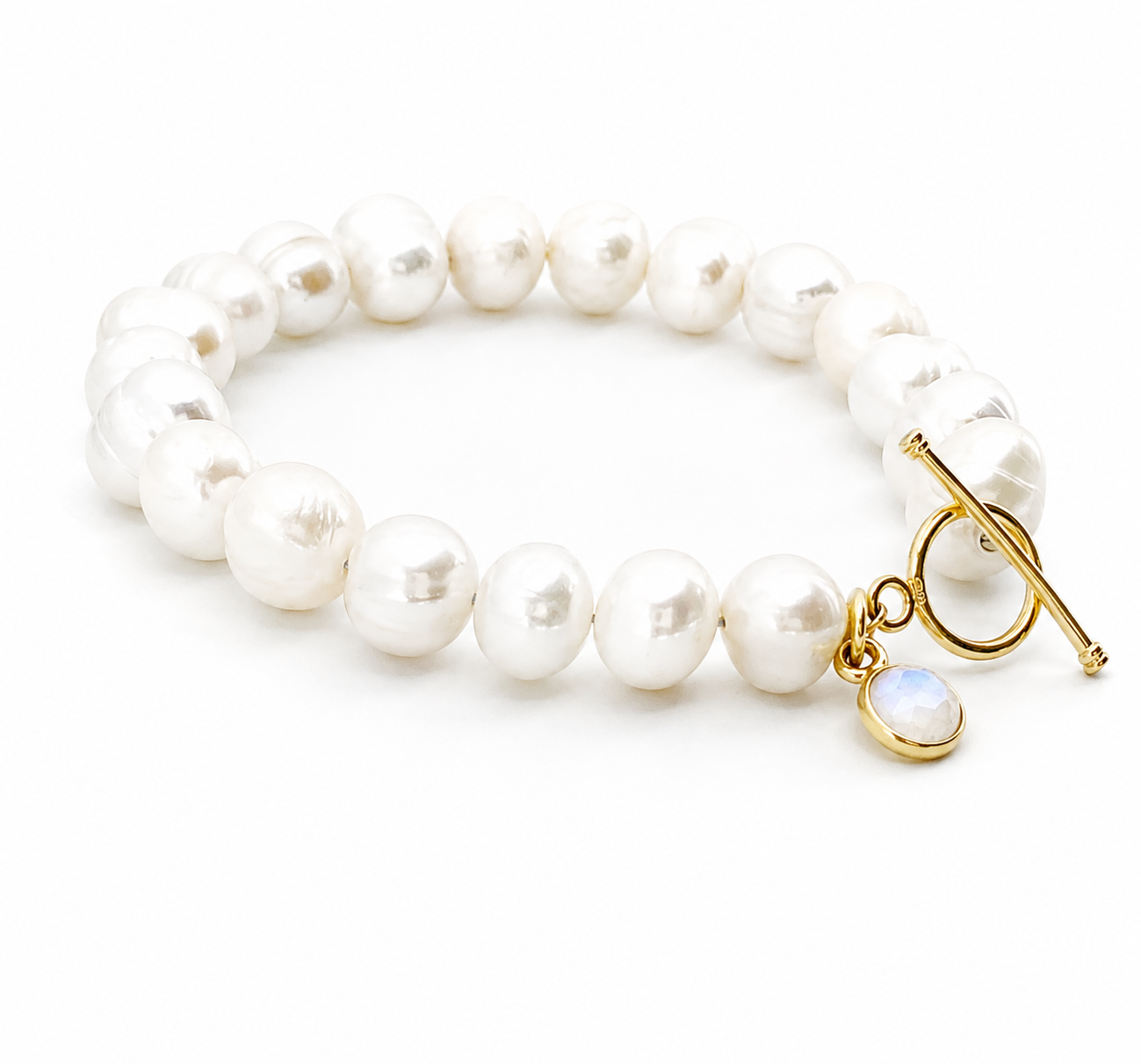 June Birthstone Pearl Bracelet, Minimalist Charm Bracelet, Freshwater Pearl Bracelet Gold, May Birthday Gift for Her, Bridesmaid Jewelry