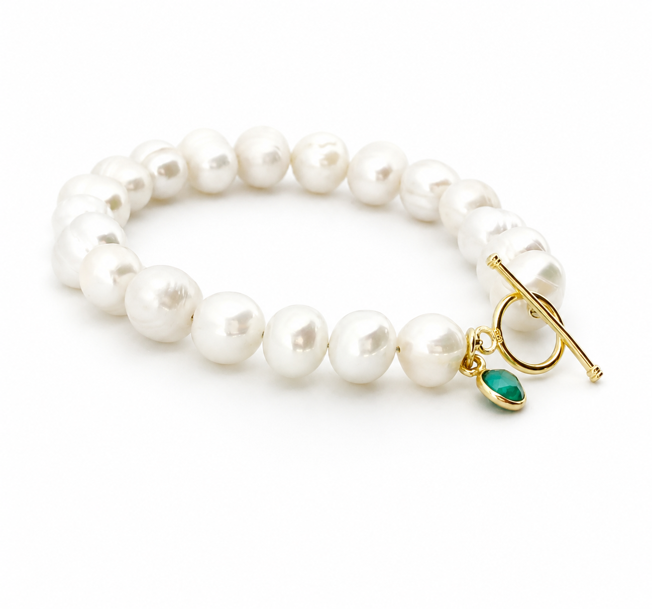 May Birthstone Pearl Bracelet, Minimalist Charm Bracelet, Freshwater Pearl Bracelet Gold, May Birthday Gift for Her, Bridesmaid Jewelry
