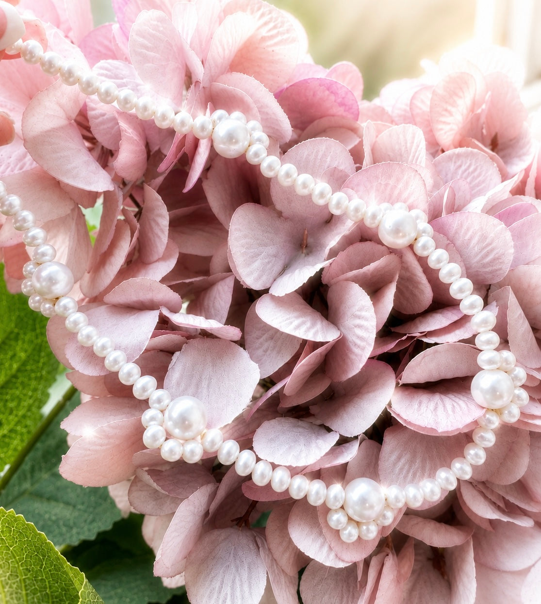 Freshwater Pearl Flower Choker Necklace - Modern Pearl Bridal Jewelry