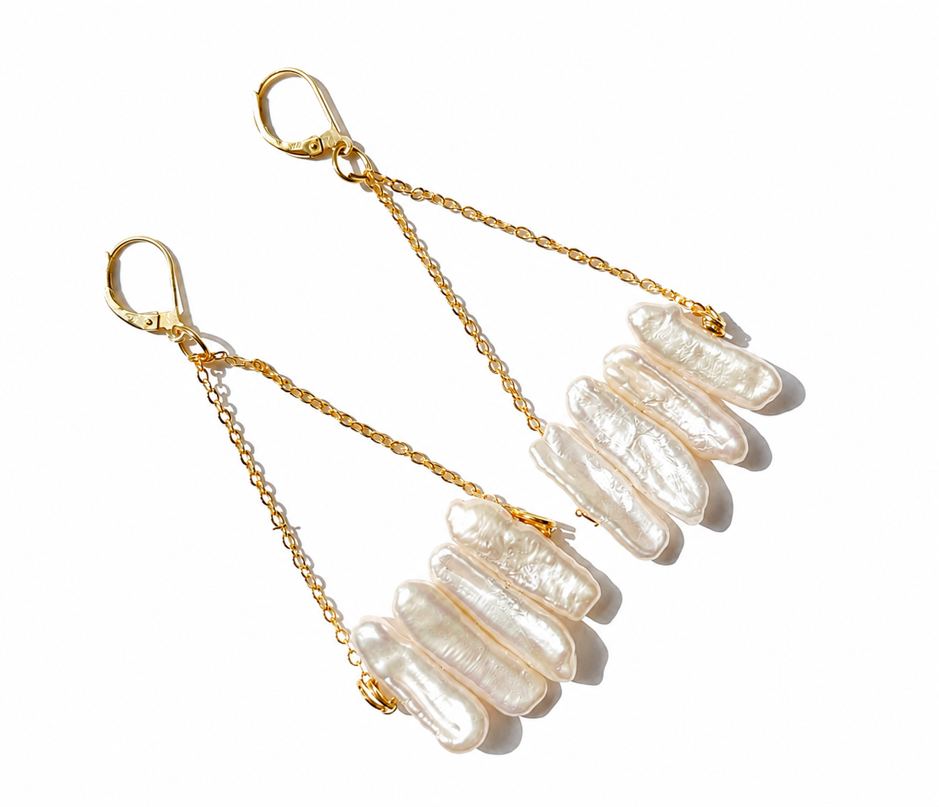 stick pearl earrings