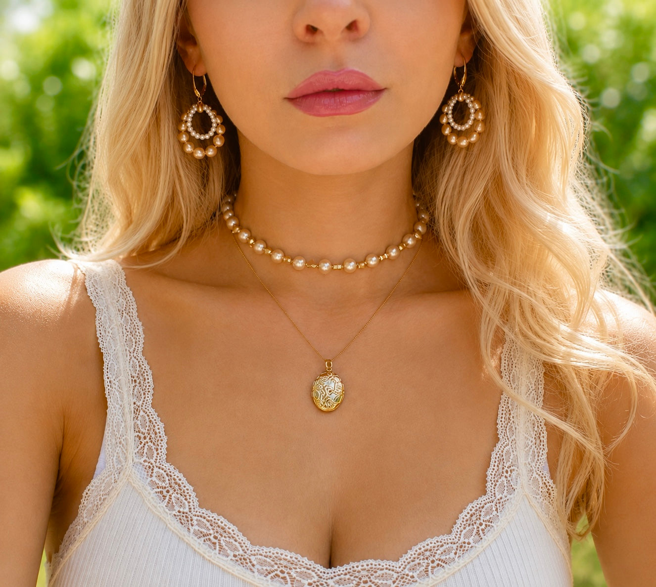 Statement Earrings Pearl Dangle and Drop Earrings Hoop Earrings Gold Freshwater Pearl Hoop Earrings, Unique Pearl Jewelry Geometric Earrings
