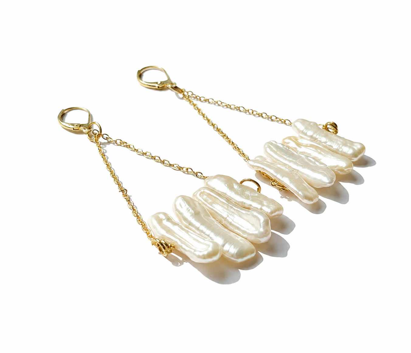 stick pearl earrings