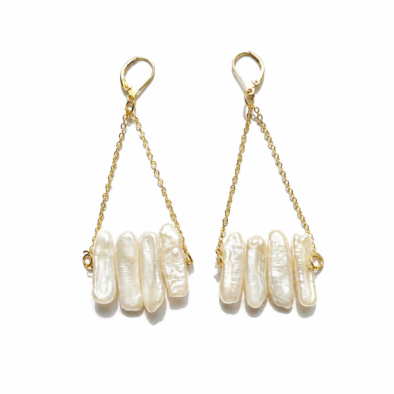 stick pearl earrings