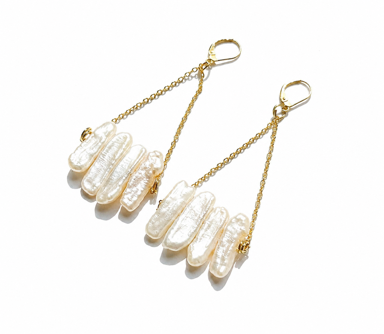 stick pearl earrings